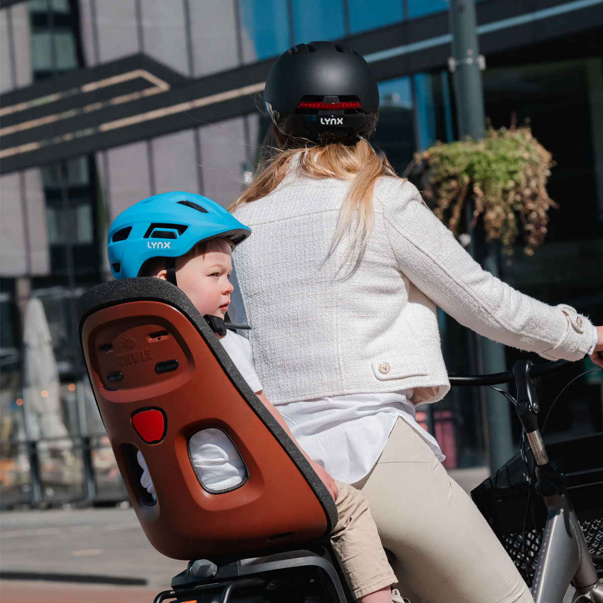 619011.BLU LYNX Casque de vélo Kidz (M) 52-56 cm