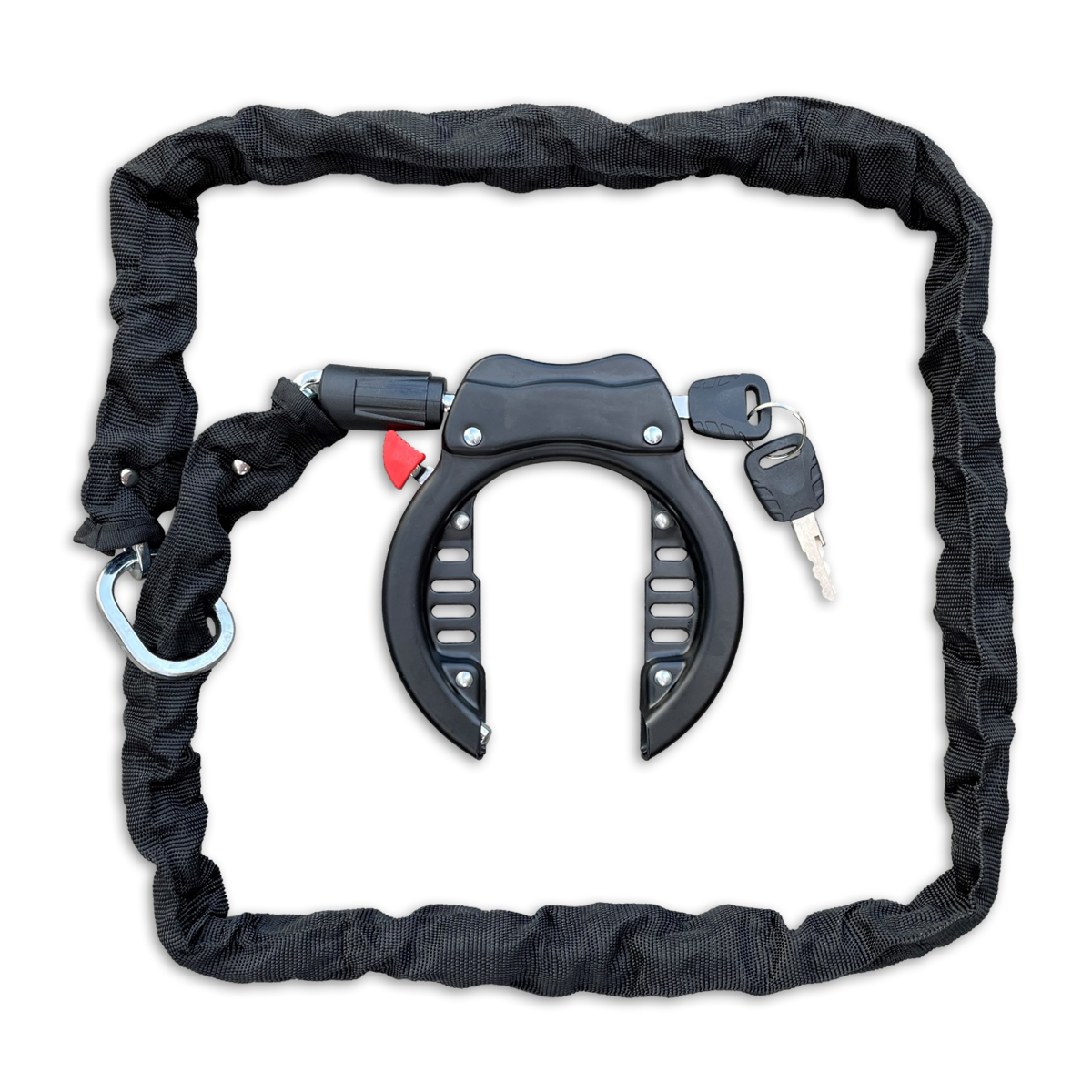 410730.CH100 LYNX Frame lock with chain 100 cm x 5.3 mm