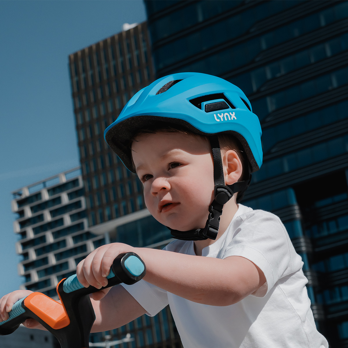 619011.BLU LYNX Casque de vélo Kidz (M) 52-56 cm