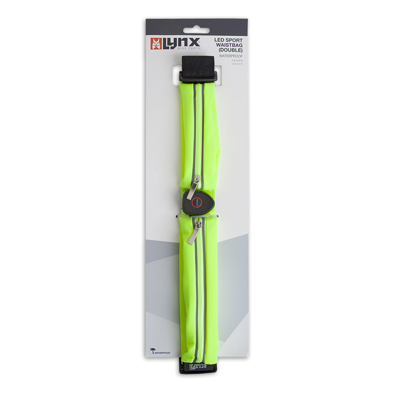 429020 LYNX Sac de taille / ceinture de course à LED réfléchissantes (double) USB